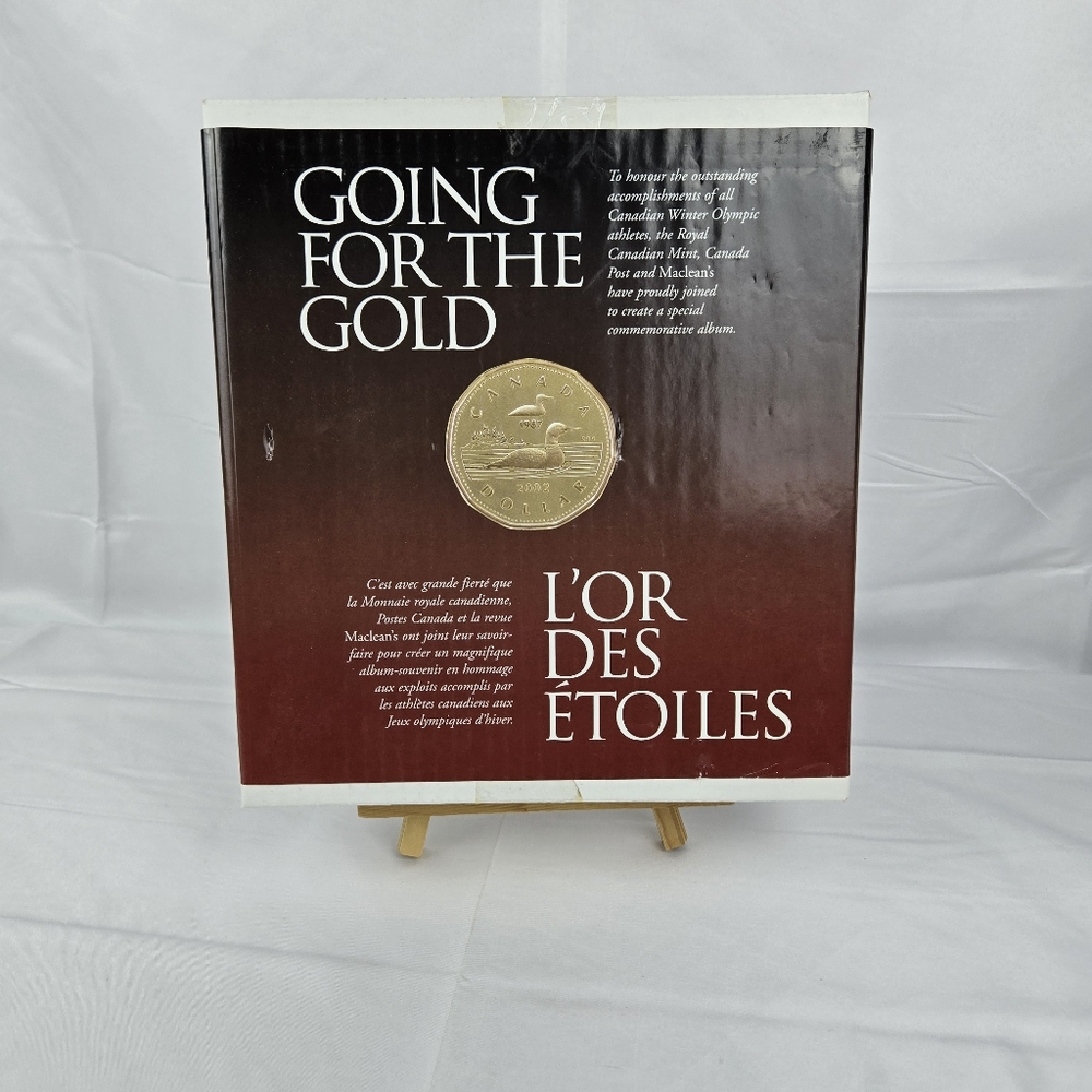 Olympics Book 2002 Royal Canadian Mint 22k GP COIN Proof Going For The Gold